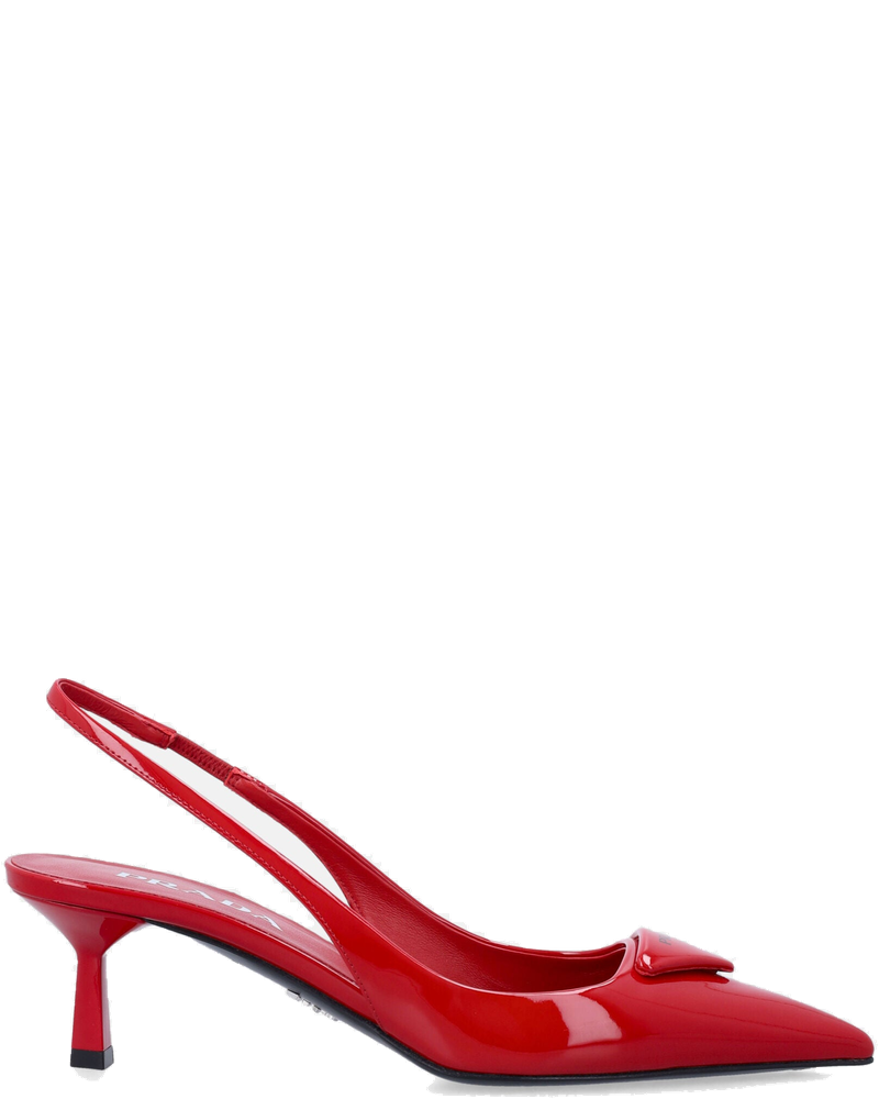 Оригінальна Red Patent Slingback Pumps Prada