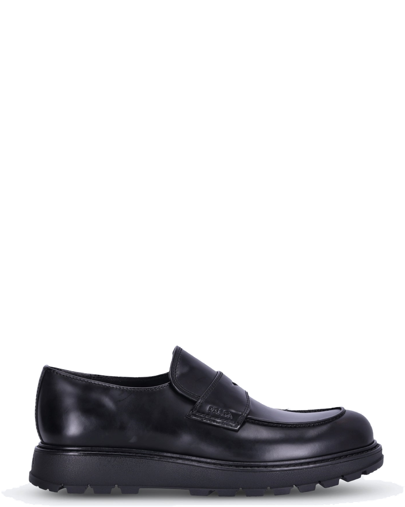 Оригінальна Spazzolato Rois Leather Loafers Sho Prada