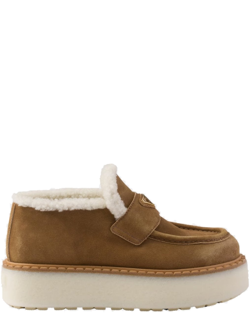 Suede Loafers With Flatform Sole Prada оригінал – Купити в Україні