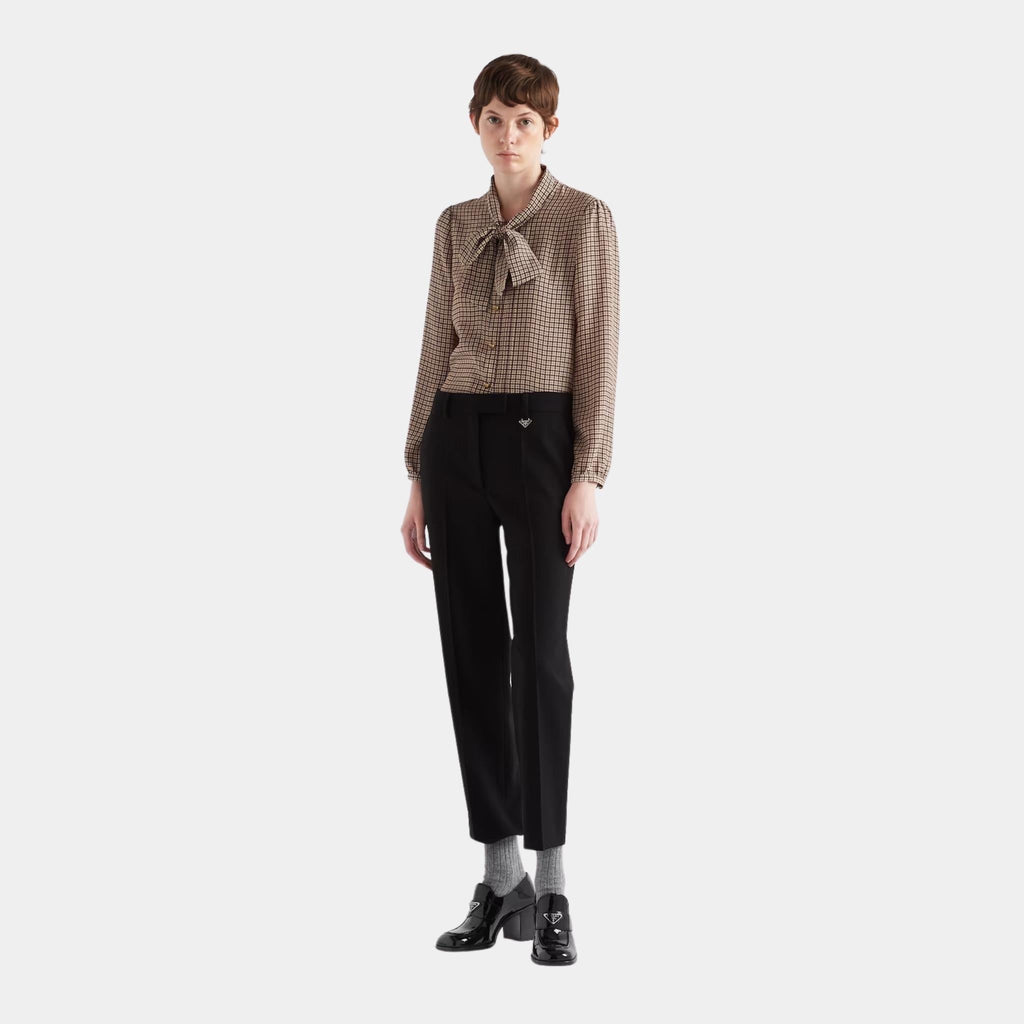 Grain De Poudre Black Pants Prada оригінал – Купити в Україні – вид ззаду