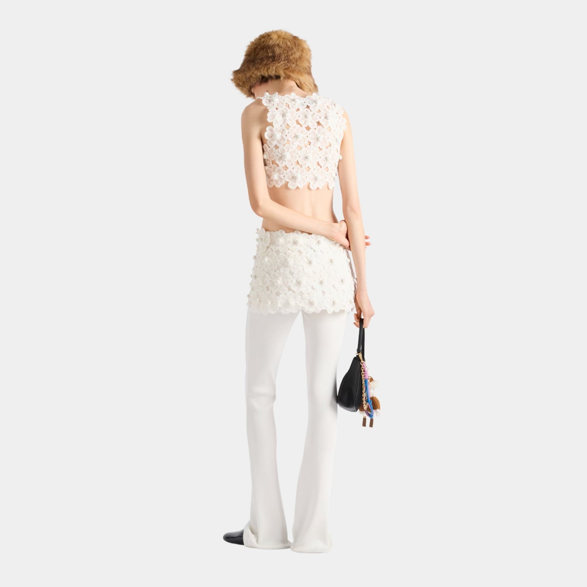Guipure Top With Daisy Embroidery Prada оригінал – Купити в Україні – детальний вид
