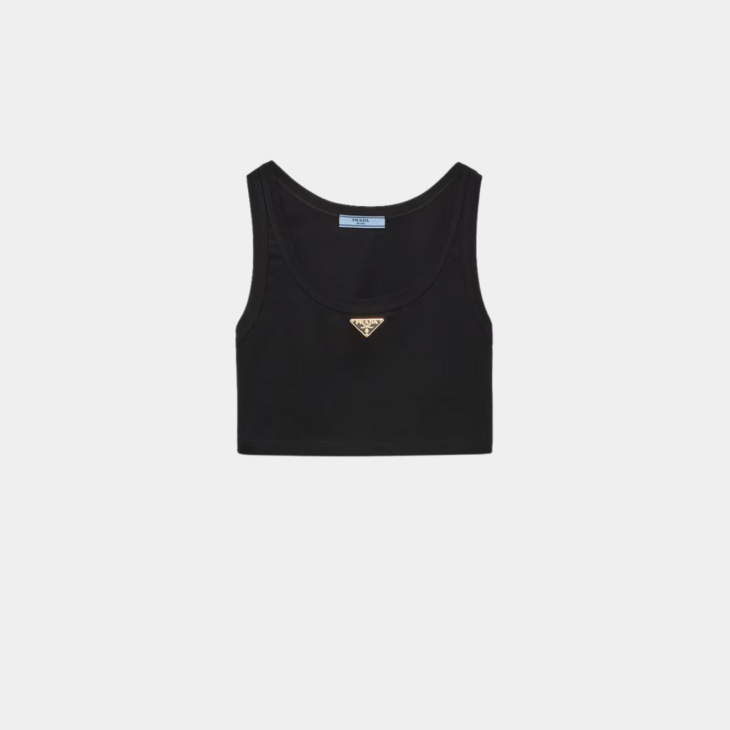 Jersey Cropped Top Prada оригінал – Купити в Україні – боковий вид