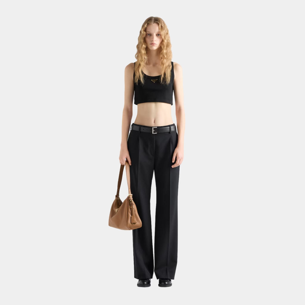 Jersey Cropped Top Prada оригінал – Купити в Україні – вид ззаду