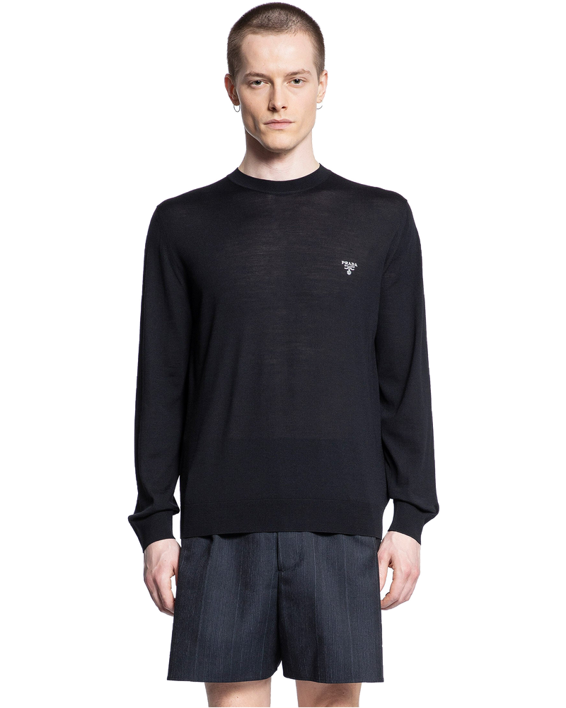 Virgin Wool Logo Sweater Prada – Гарантія оригінальності