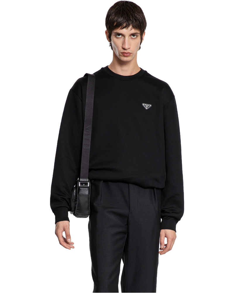 Technical Cotton Sweatshirt Prada оригінал – Купити в Україні