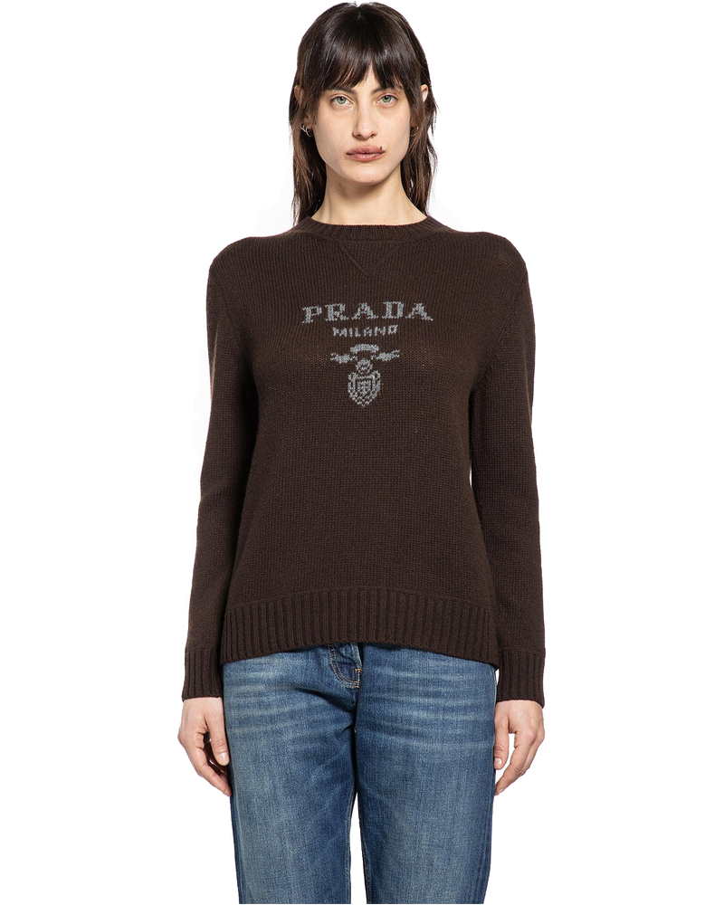 Cashmere Wool Logo Sweater Prada – Гарантія оригінальності