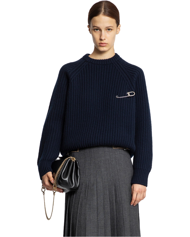 Wool Cashmere Sweater With Safety Pin Prada оригінал – Купити в Україні