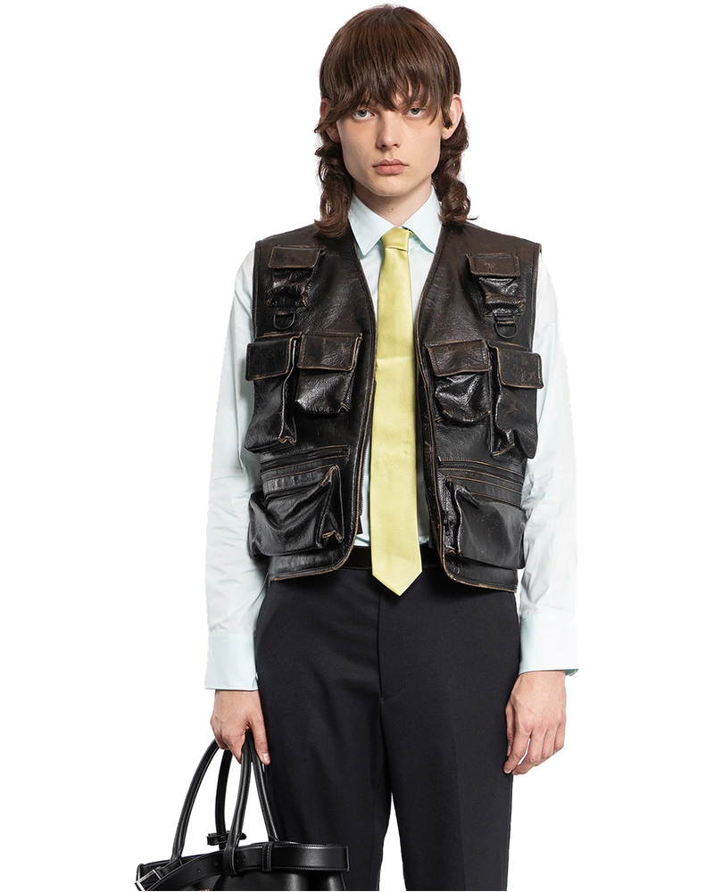 Оригінальна Leather Vest Prada