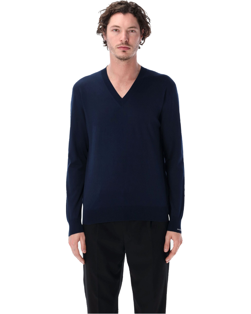 Cotton V Neck Sweater Prada оригінал – Купити в Україні