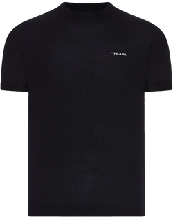 Оригінальна Crew Neck Cotton Sweater Prada