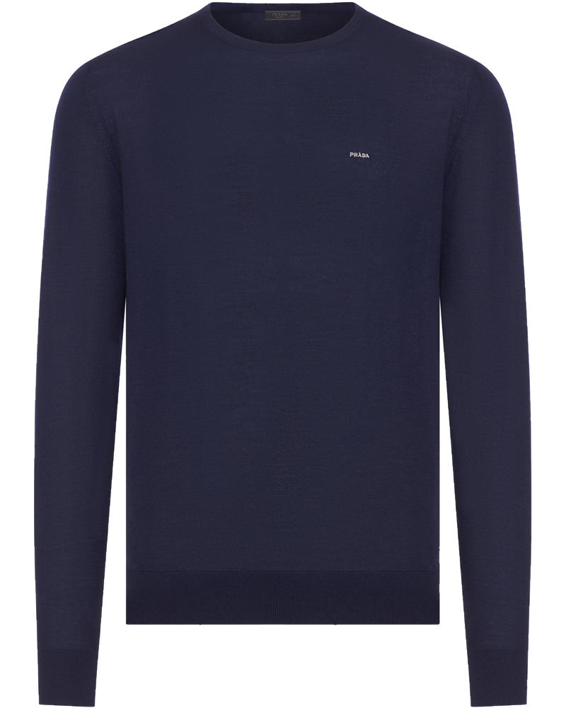 Superfine Wool Crewneck Sweater Prada оригінал – Купити в Україні