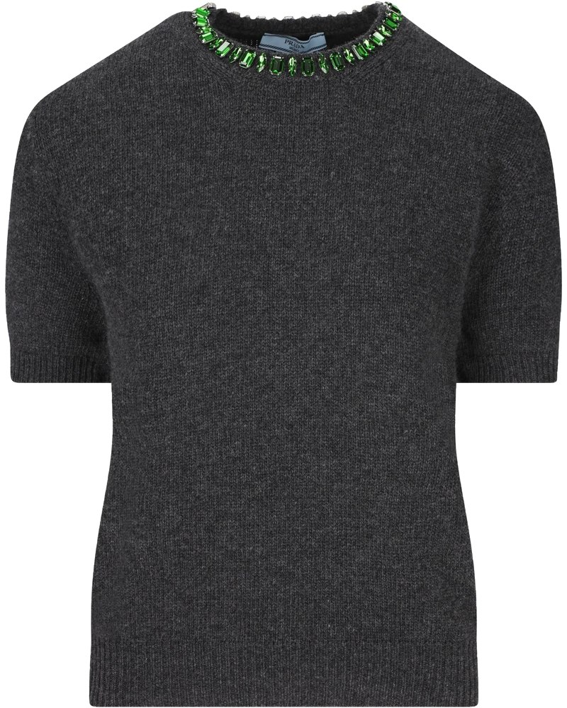 Wool And Cashmere Crew Neck Sweater Prada – Гарантія оригінальності