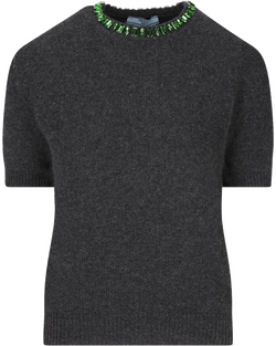 Wool And Cashmere Crew Neck Sweater Prada – Гарантія оригінальності