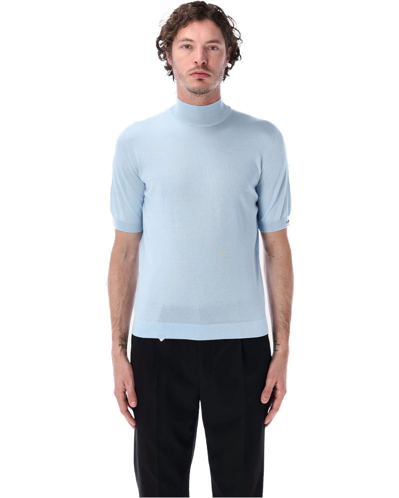 Short Sleeved Cotton Sweater Prada – Гарантія оригінальності