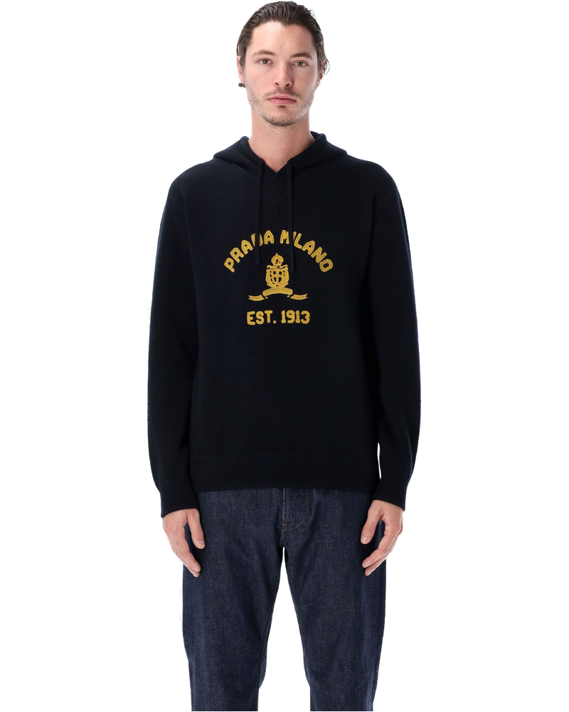 Оригінальна Wool And Cashmere Hoodie Prada