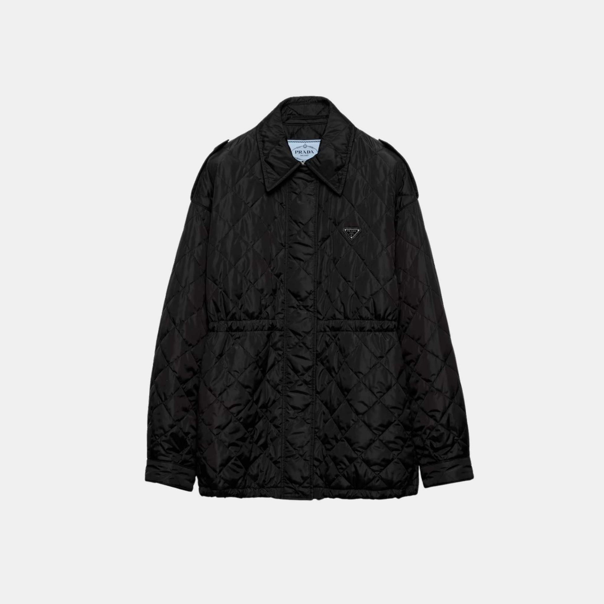 Lightweight Quilted Re-Nylon Blouson Jacket Prada оригінал – Купити в Україні – боковий вид