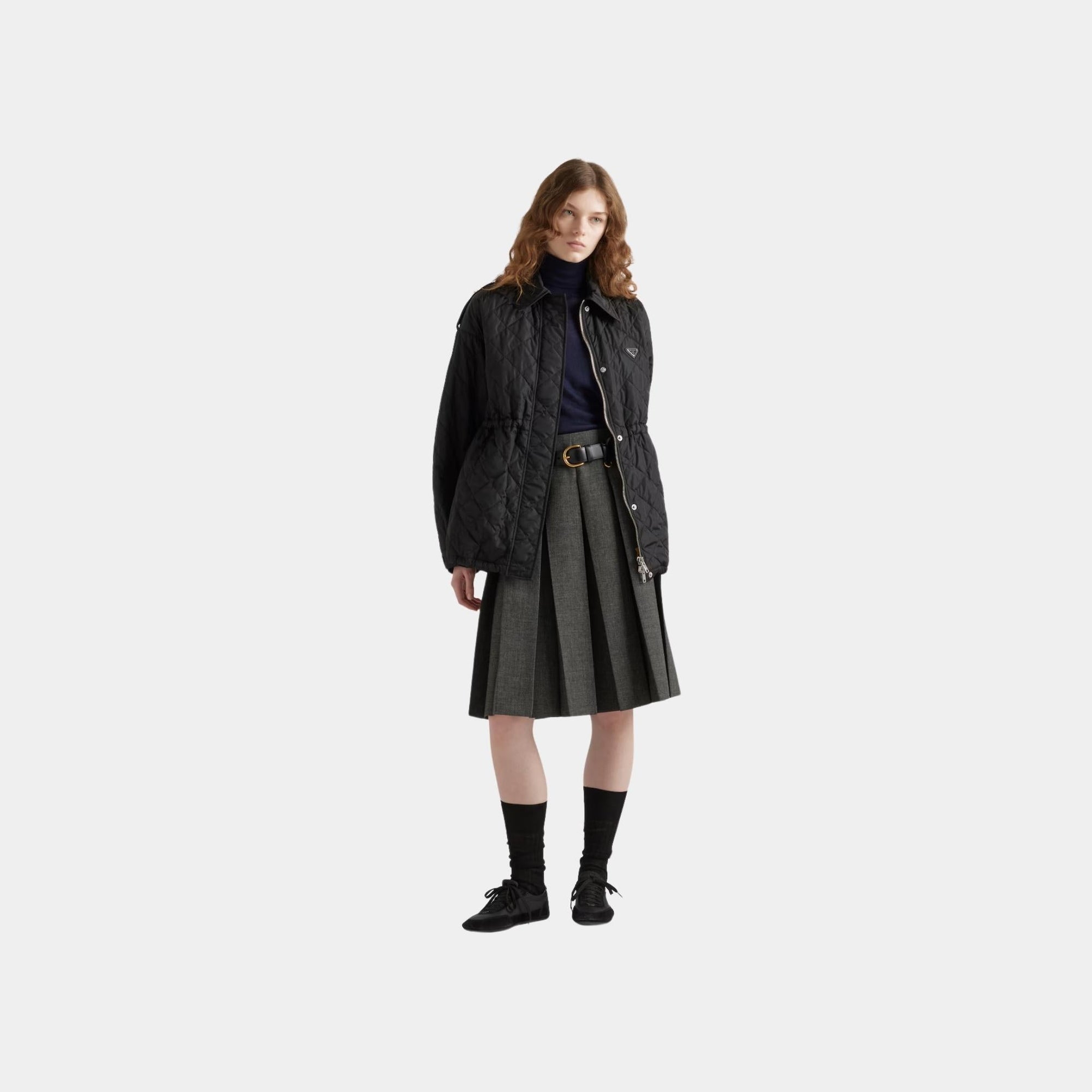 Lightweight Quilted Re-Nylon Blouson Jacket Prada оригінал – Купити в Україні – детальний вид