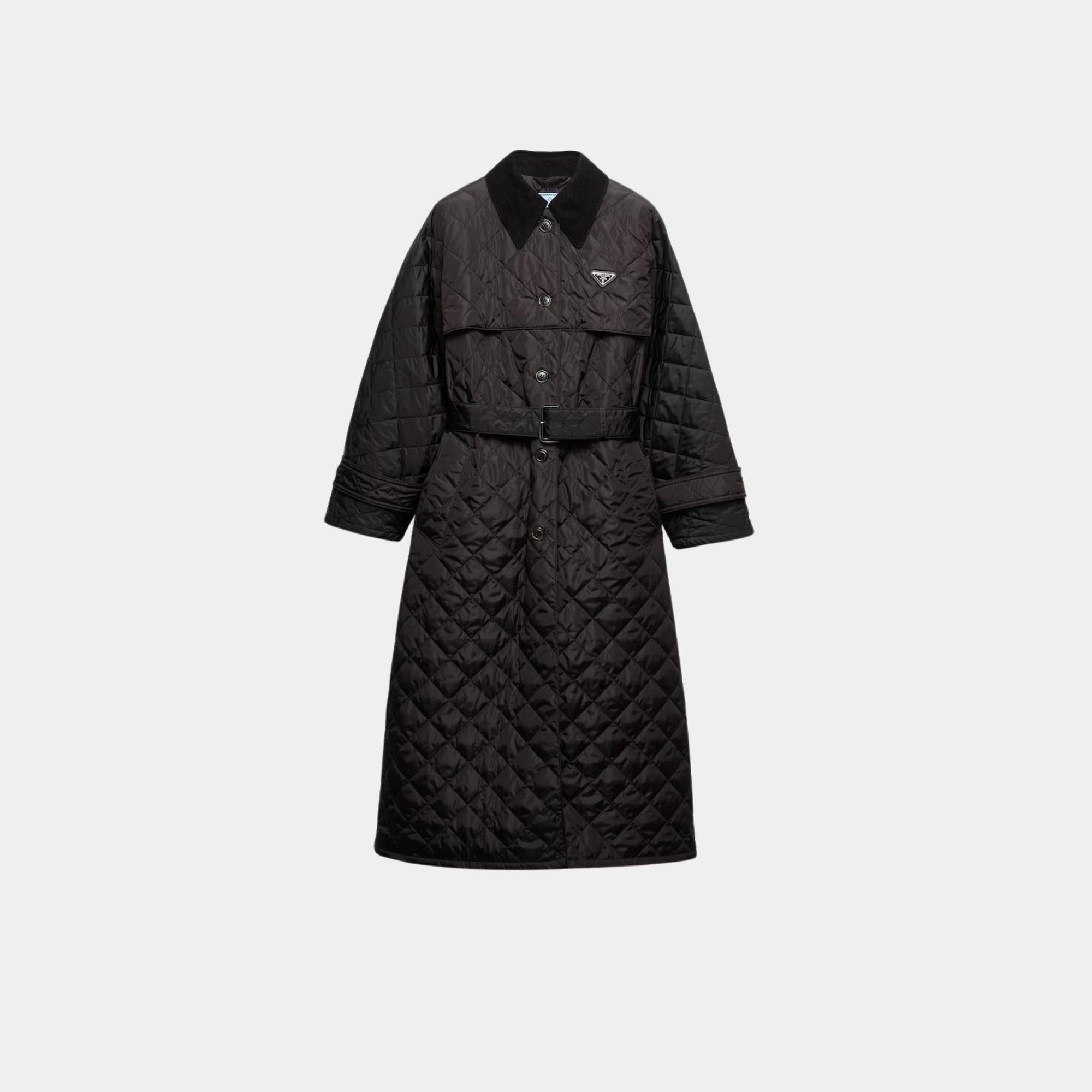 Lightweight Re-Nylon Trench Coat Prada – Гарантія оригінальності – боковий вид
