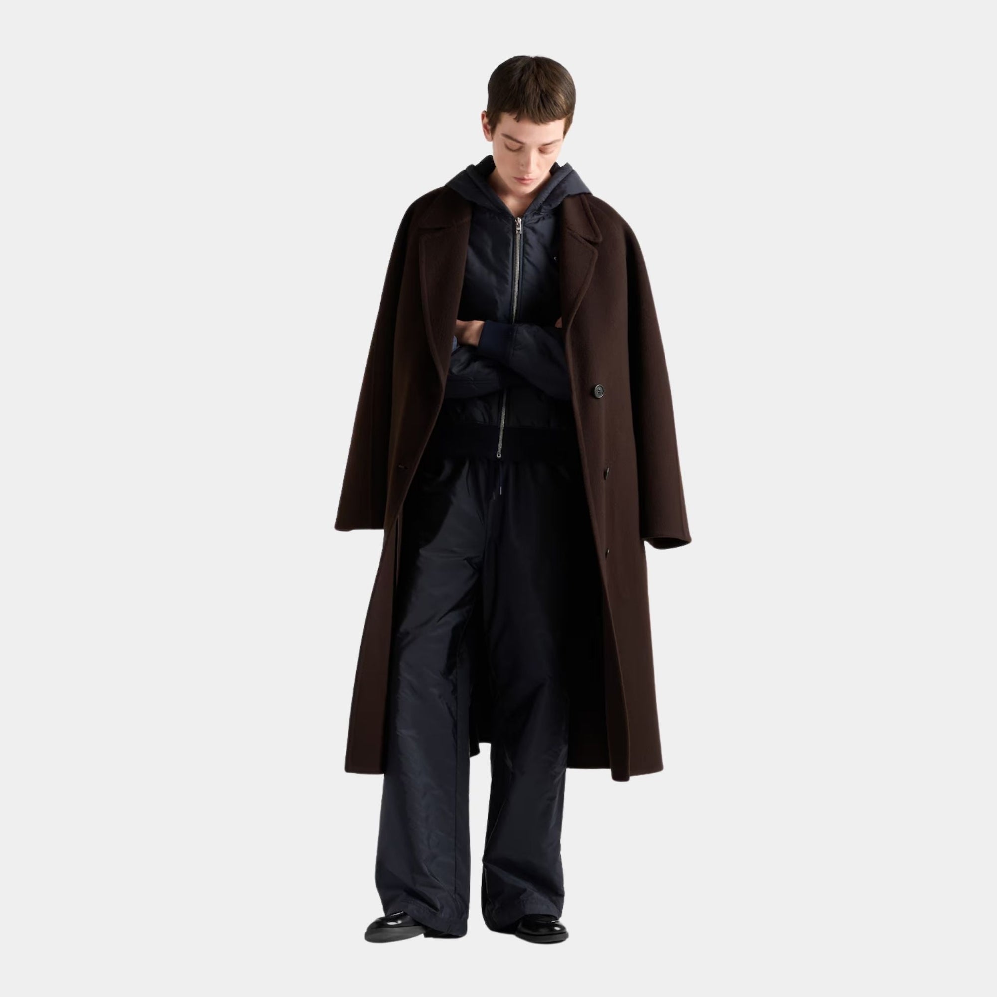 Lightweight Re-Nylon Wide Leg Pants Prada оригінал – Купити в Україні – вид ззаду