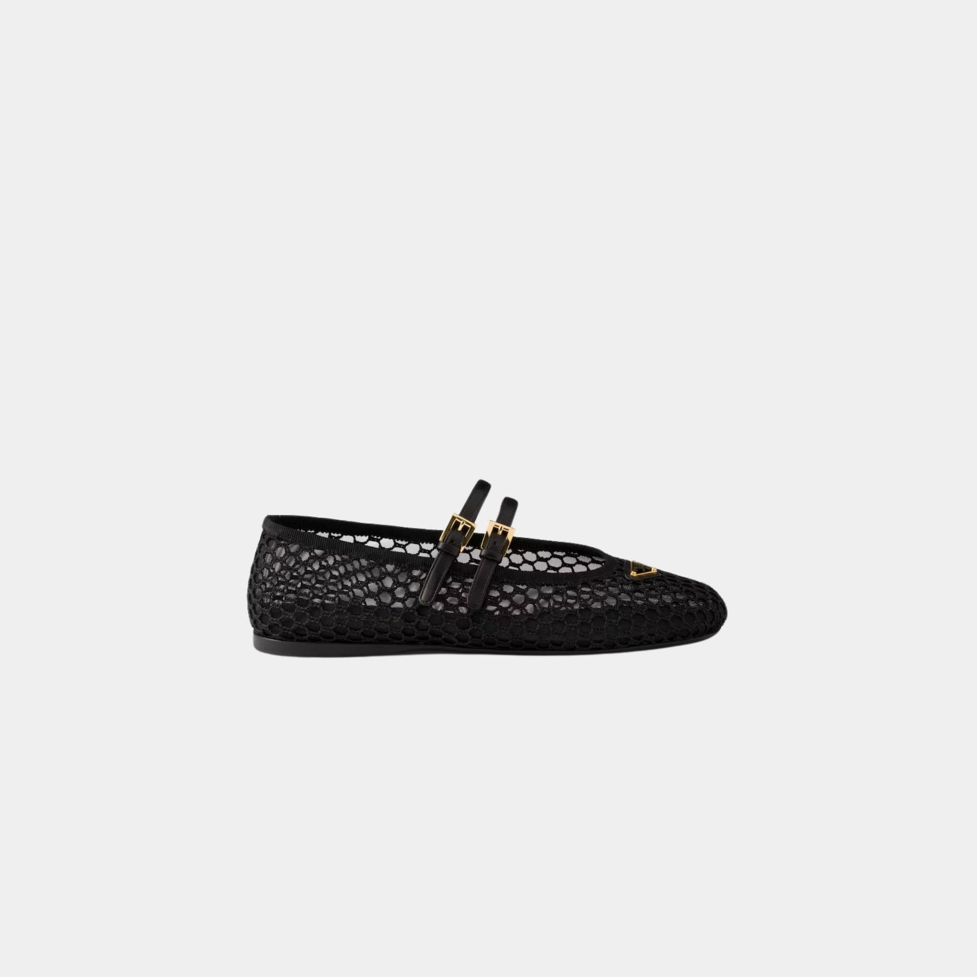 Mesh Fabric Ballerinas Prada оригінал – Купити в Україні – боковий вид