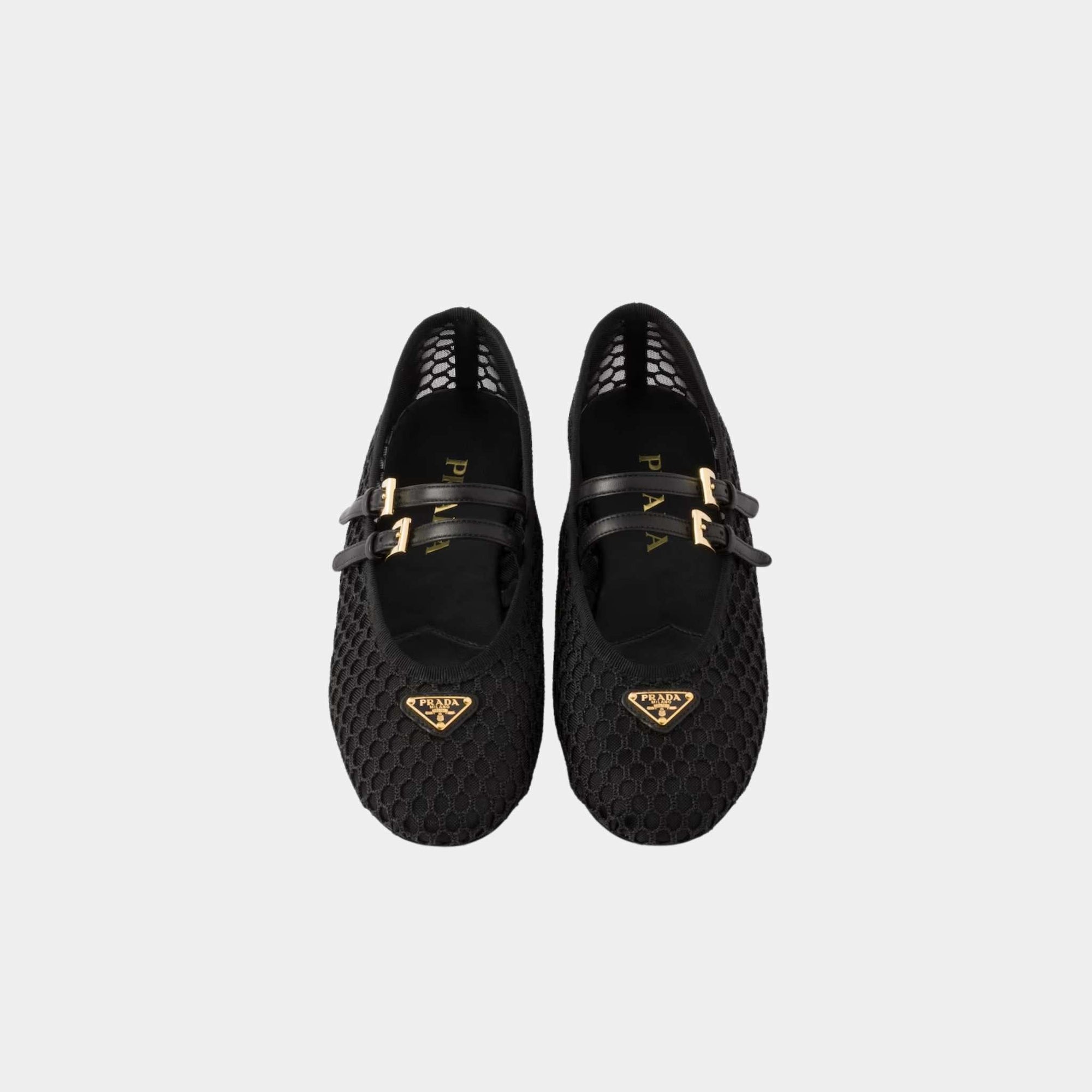 Mesh Fabric Ballerinas Prada оригінал – Купити в Україні – вид ззаду