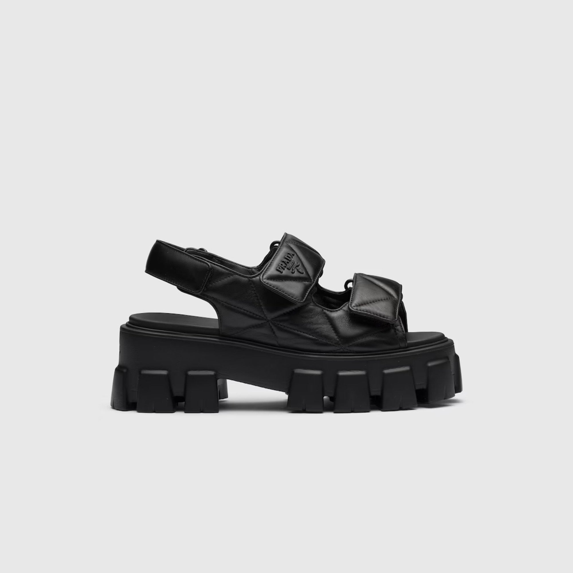 Monolith Nappa Lambskin Leather Sandals Prada – Гарантія оригінальності – збільшений вид