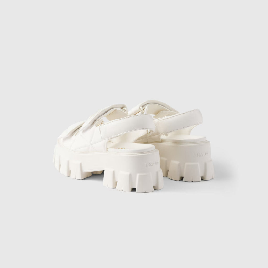 Monolith Nappa Lambskin Leather Sandals Prada – Гарантія оригінальності – детальний вид