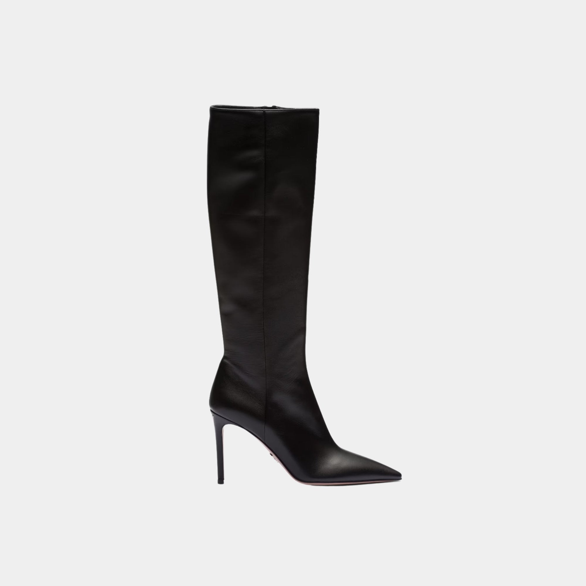 Nappa Leather Knee High Boots Prada – Гарантія оригінальності – боковий вид