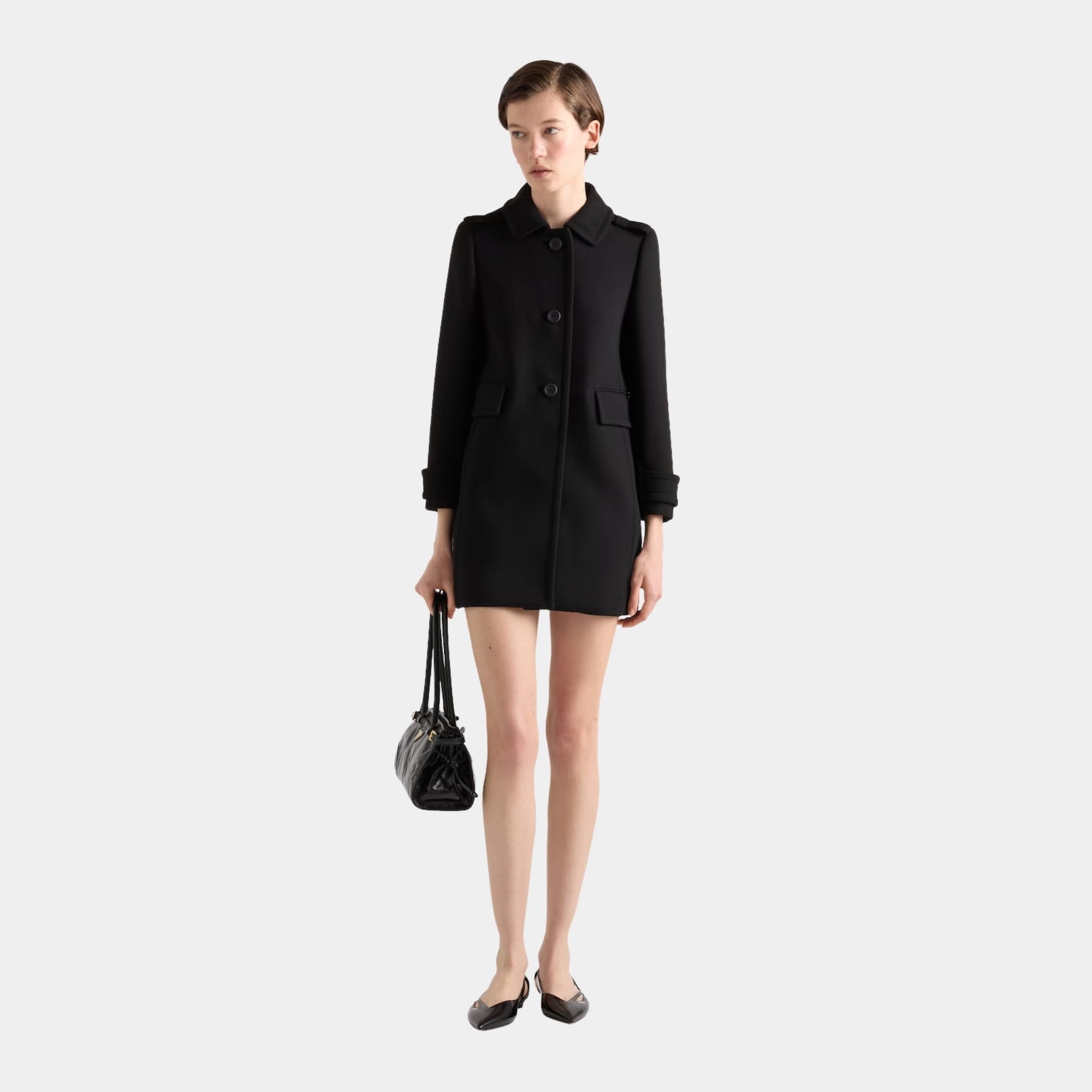 Natté Peacoat Prada оригінал – Купити в Україні – вид ззаду