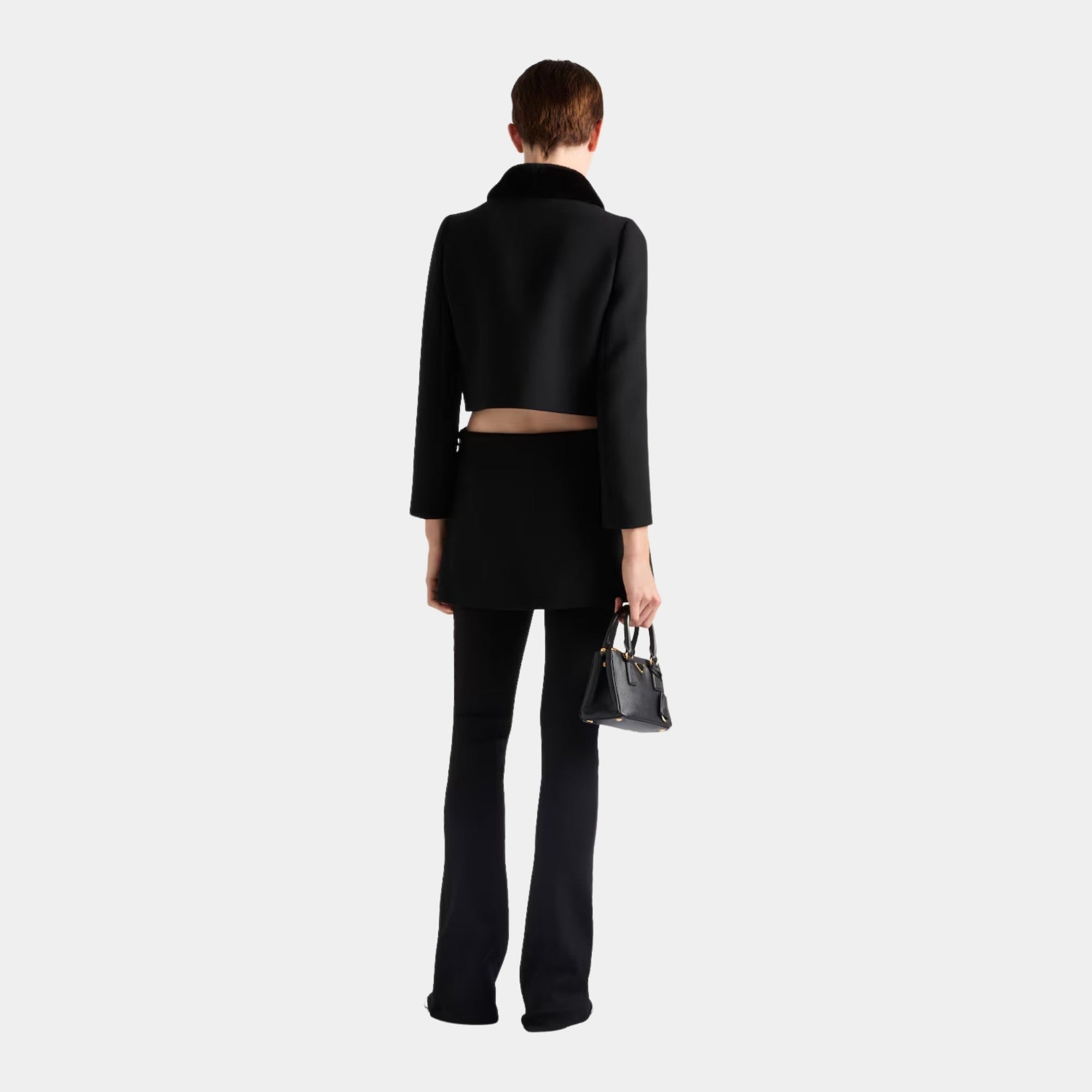 Оригінальна Natté Single-Breasted Jacket Prada – детальний вид