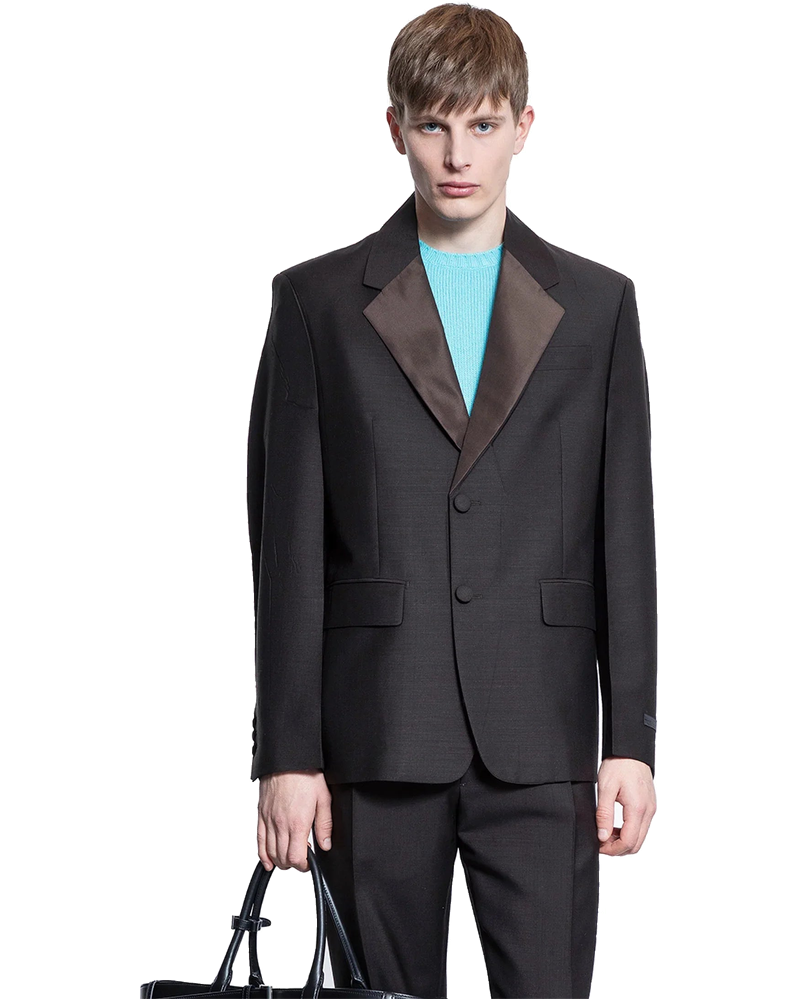 Mohair Wool Single-Breasted Jacket Prada – Гарантія оригінальності