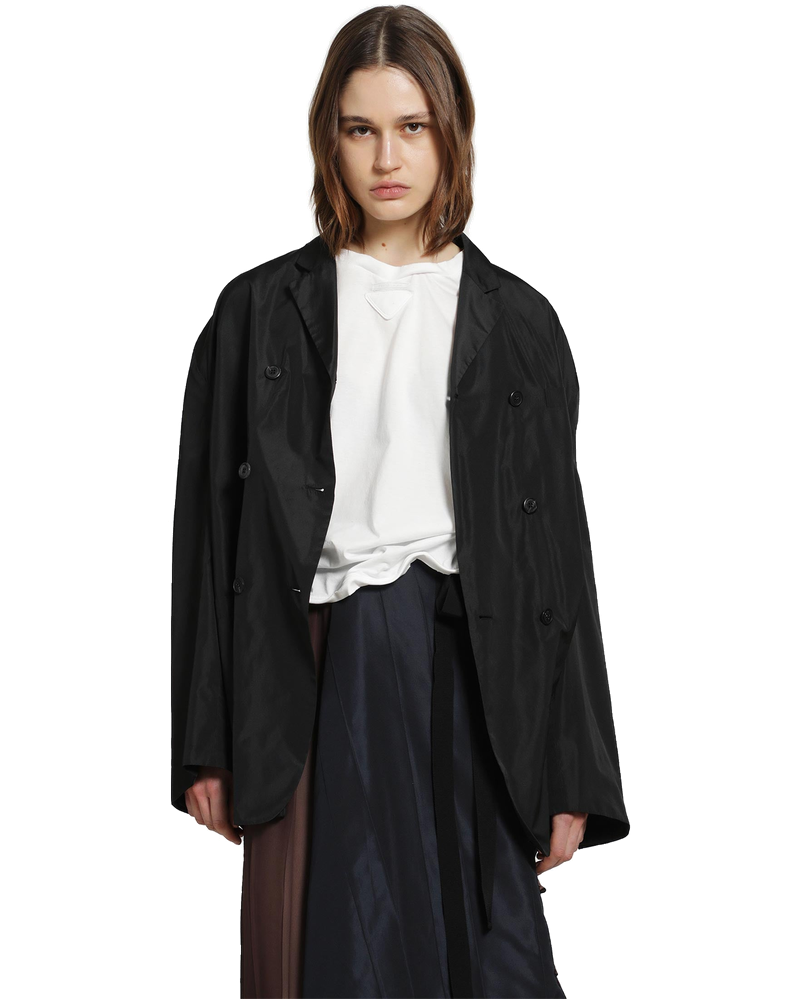 Double-Breasted Technical Taffeta Jacket Prada – Гарантія оригінальності