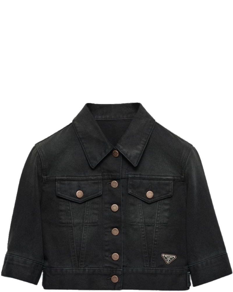 Cropped Denim Blouson Jacket Prada – Гарантія оригінальності