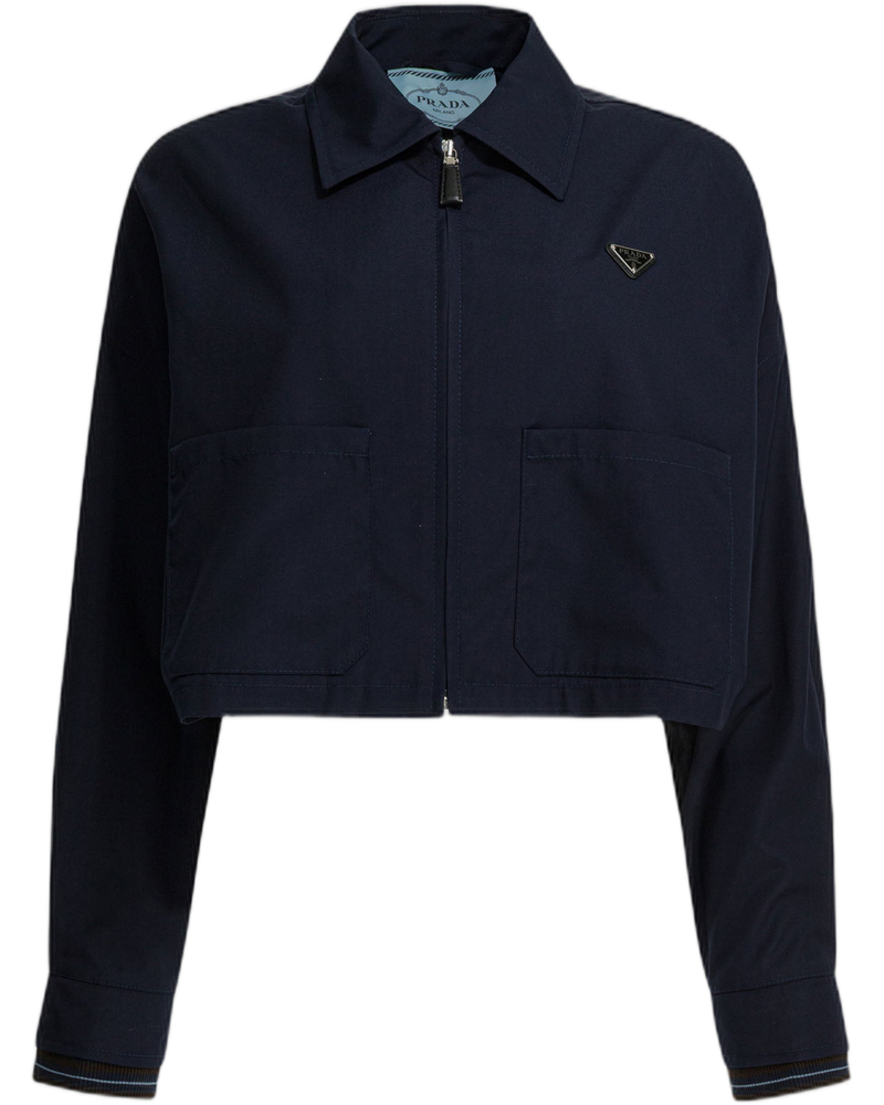 Cropped Jacket With Logo Prada оригінал – Купити в Україні