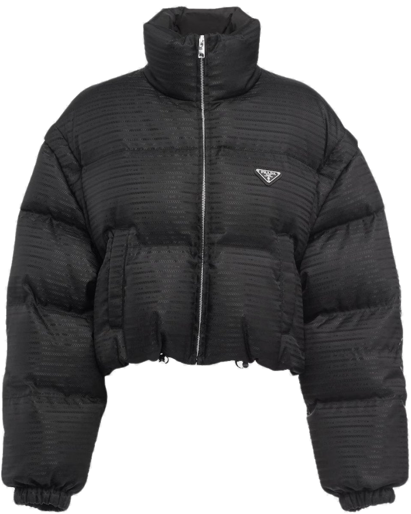 Re-Nylon Cropped Hooded Down Jacket Prada – Гарантія оригінальності