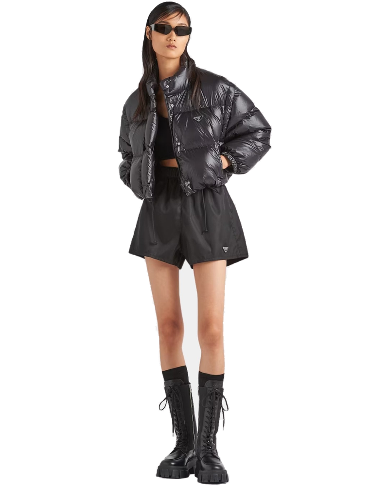 Re-Nylon Cropped Convertible Down Jacket Prada – Гарантія оригінальності