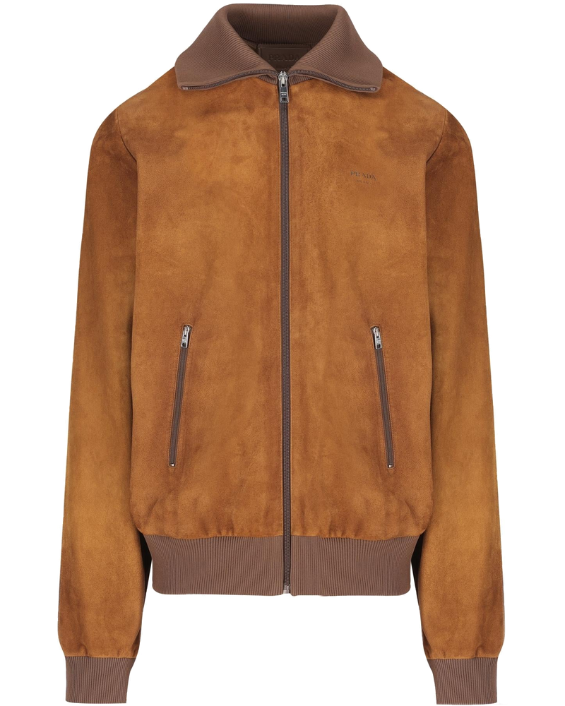 Leather Bomber Jacket Prada – Гарантія оригінальності