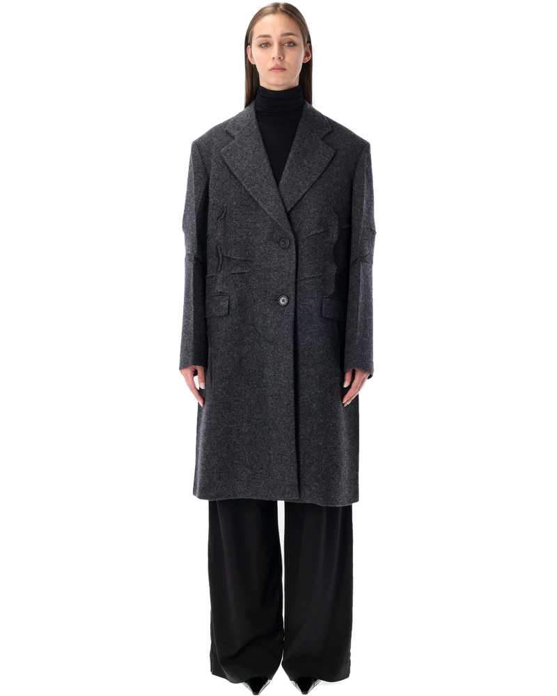 Single Breasted Shetland Wool Coat Prada оригінал – Купити в Україні