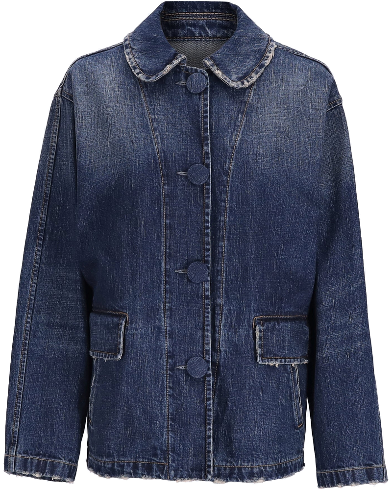 Оригінальна Washed Denim Jacket Prada
