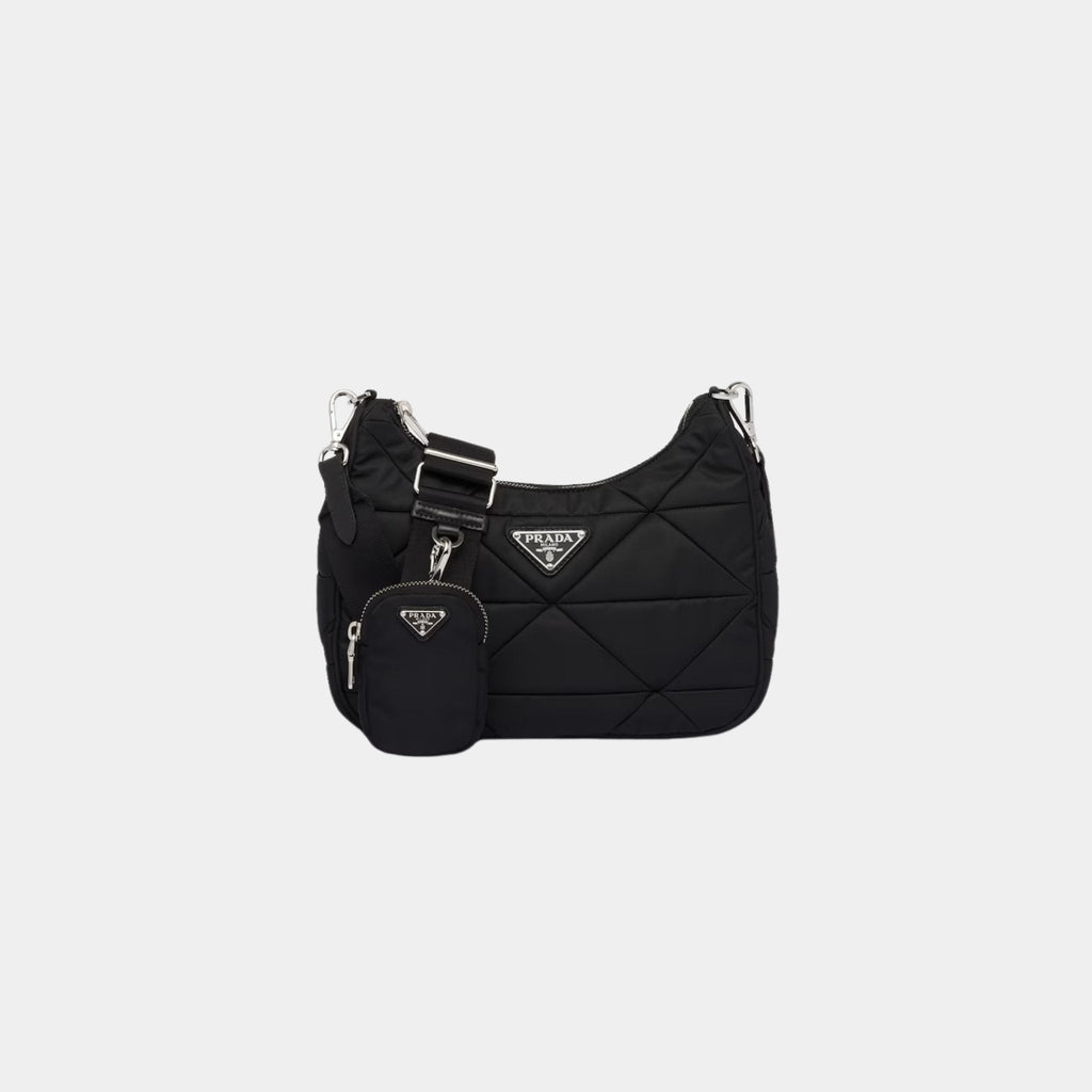 Оригінальна Padded Re-Nylon Shoulder Bag Prada – боковий вид
