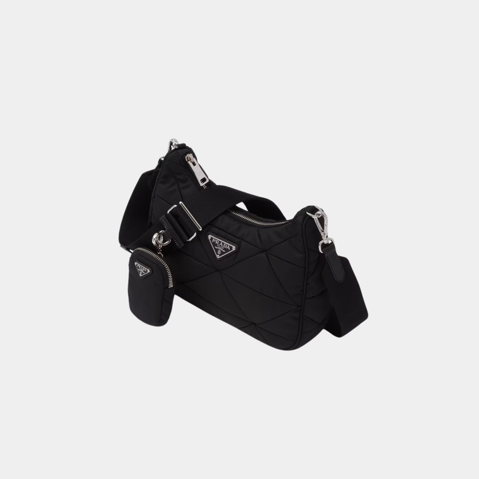 Оригінальна Padded Re-Nylon Shoulder Bag Prada – вид ззаду