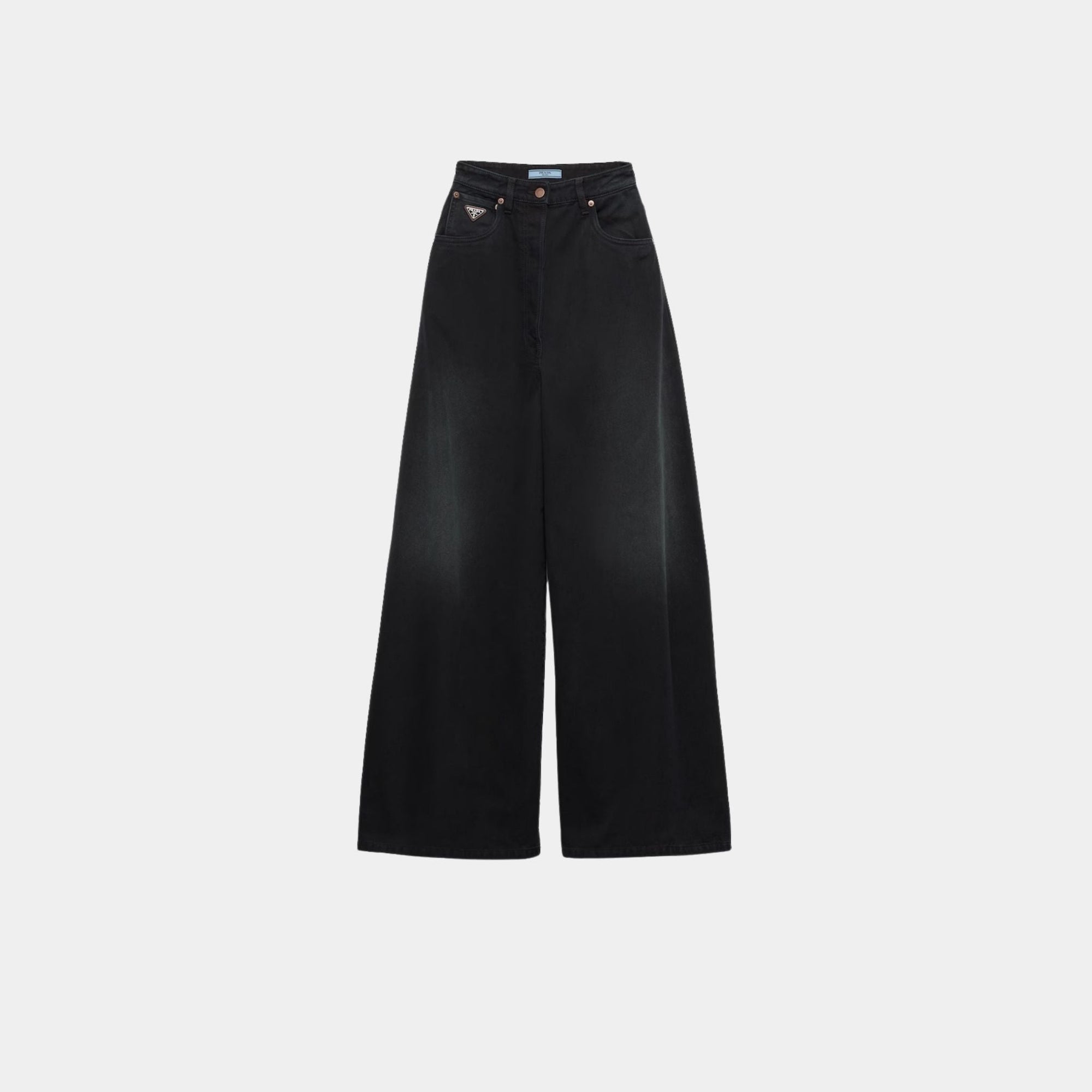 Palazzo Black Denim Jeans Prada оригінал – Купити в Україні – боковий вид