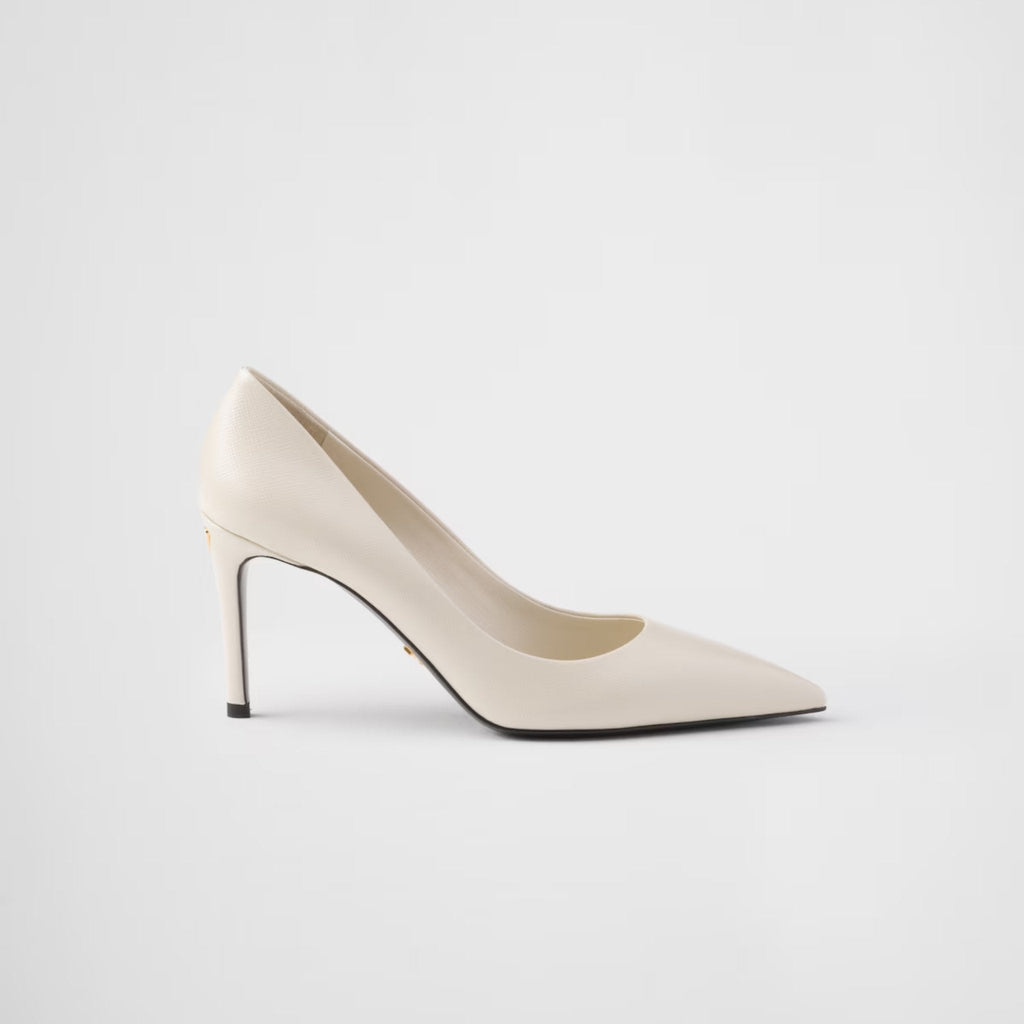 Оригінальна Patent Saffiano Leather Pumps Prada – боковий вид