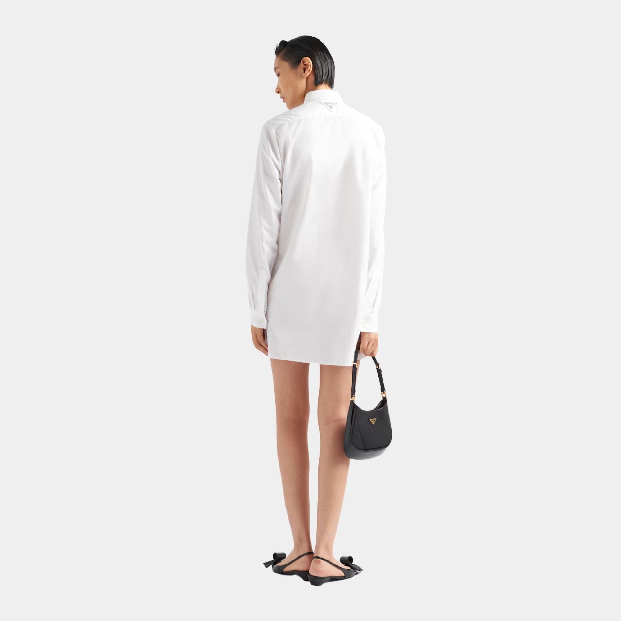 Poplin Mini Shirtdress Prada – Гарантія оригінальності – детальний вид