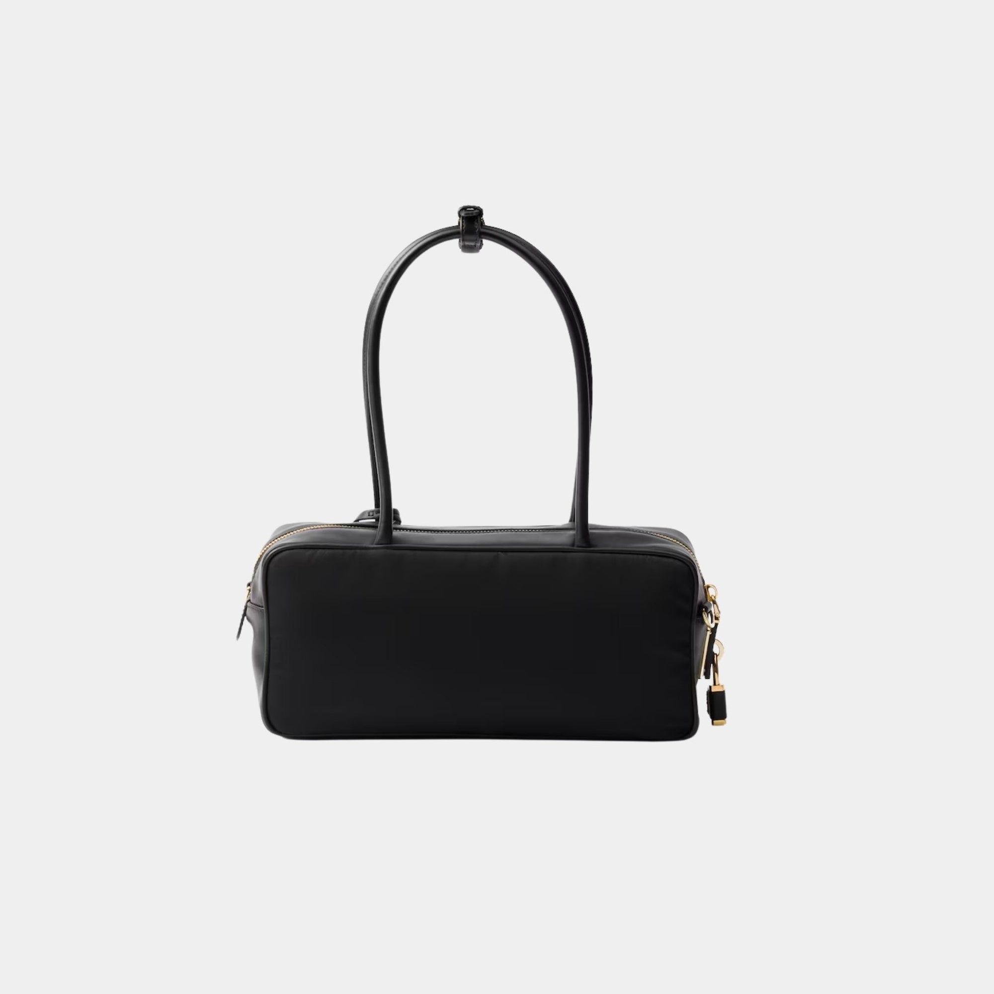 Re-Nylon And Leather Small Top Handle Bag With Padlock Prada оригінал – Купити в Україні – детальний вид
