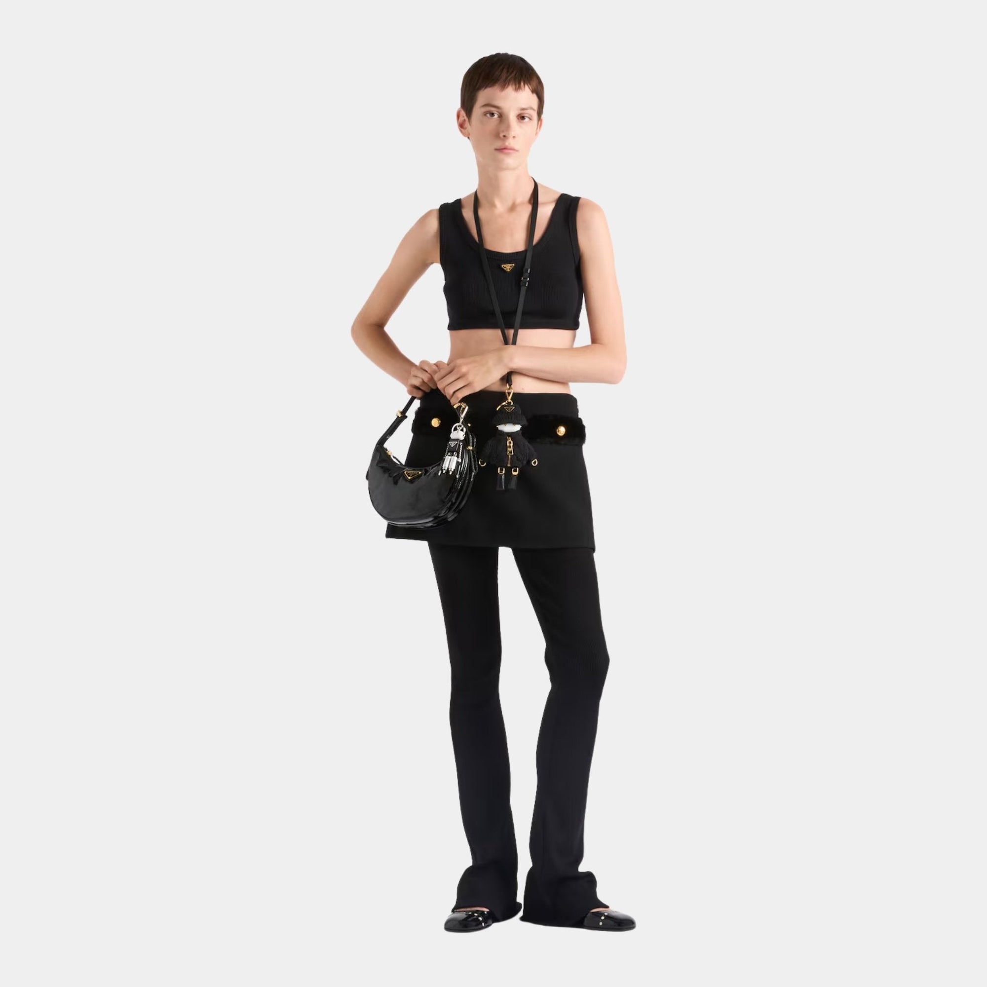 Ribbed Jersey Tank Top Prada оригінал – Купити в Україні – вид ззаду