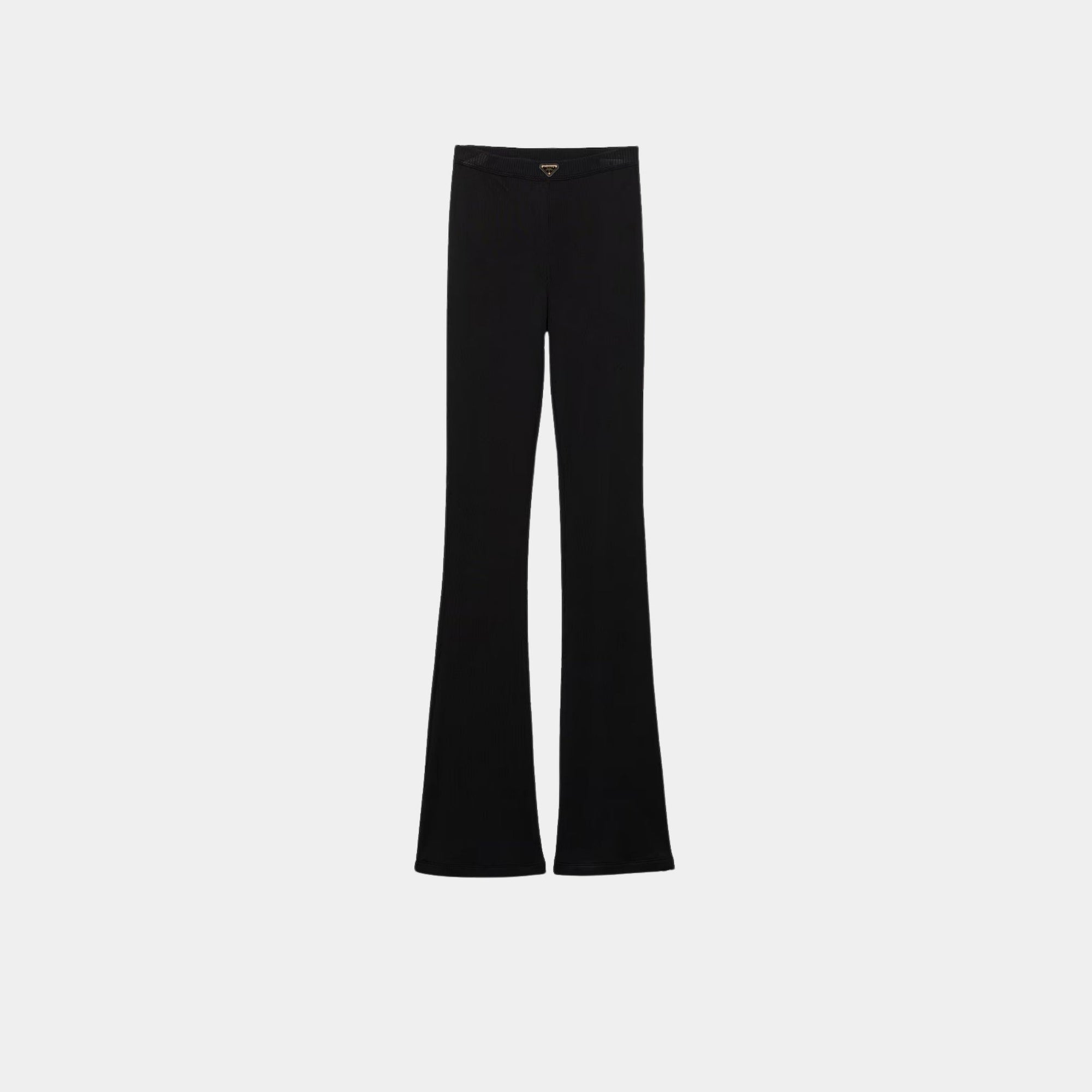 Оригінальна Ribbed Knit Jersey Pants Prada – боковий вид