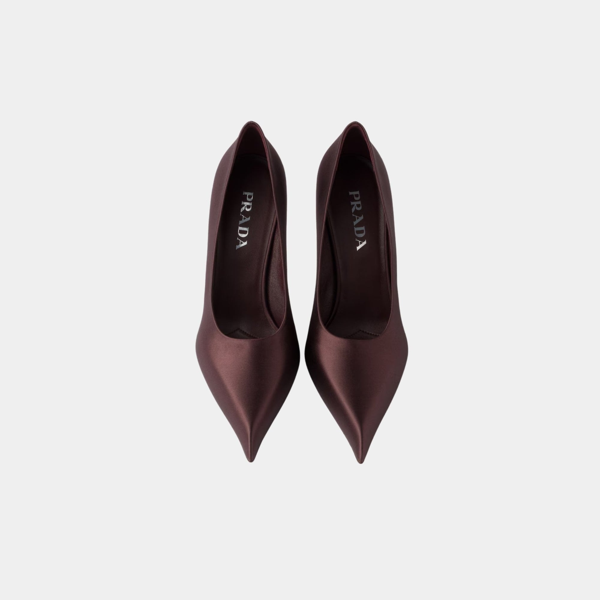 Satin Pumps Silk Viscose Prada – Гарантія оригінальності – вид ззаду