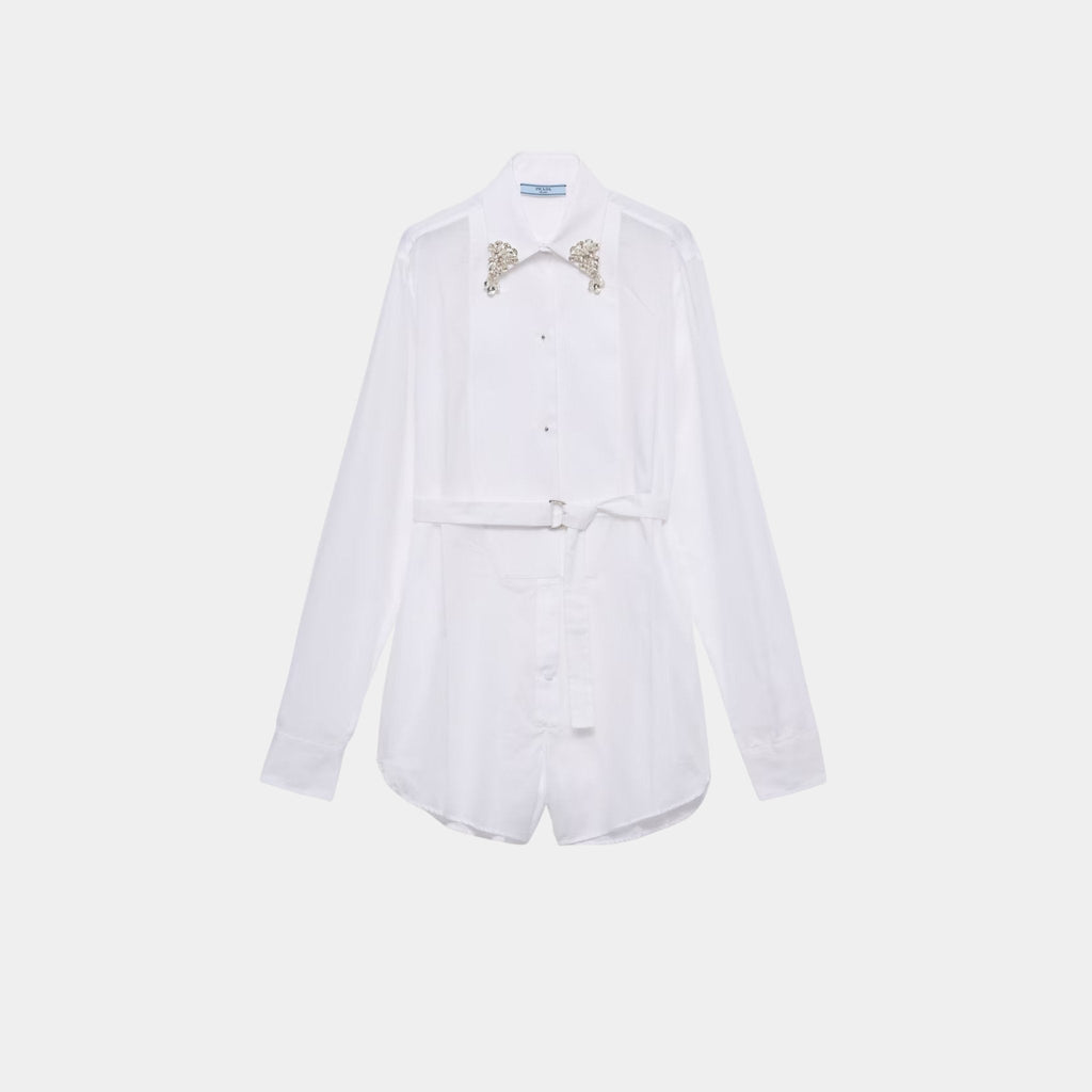 Оригінальна Short Batiste Jumpsuit Prada – вид ззаду