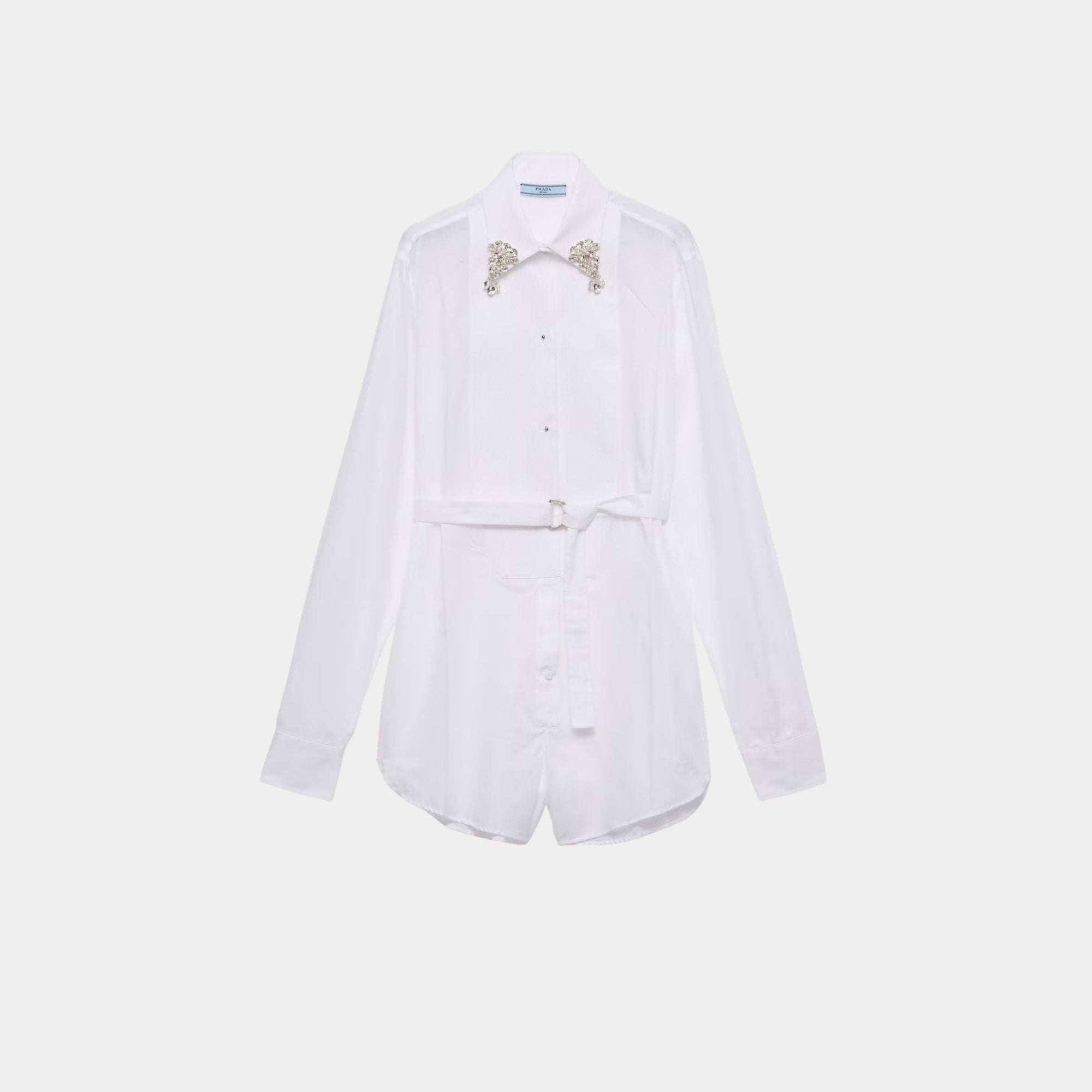 Оригінальна Short Batiste Jumpsuit Prada – вид ззаду